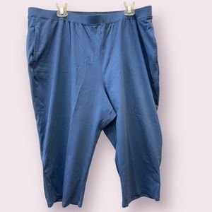 Catherine’s blue capri pants with elastic waist. Size 2XWP